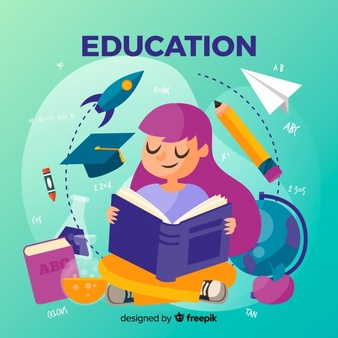 lovely-education-concept-with-flat-design_23-2147897779