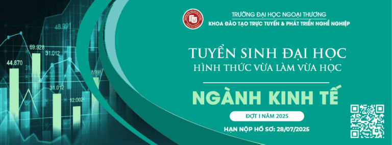 THÔNG BÁO TUYỂN SINH Trình độ đại học hình thức vừa làm vừa học đợt 1 năm 2025