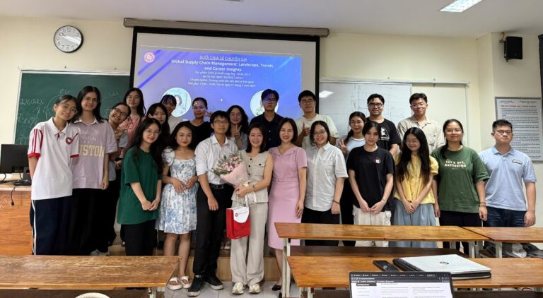 Buổi chia sẻ của chuyên gia trong học phần Quản lý chuỗi cung ứng của Sinh viên K61 Chương trình tiên tiến Kinh tế đối ngoại