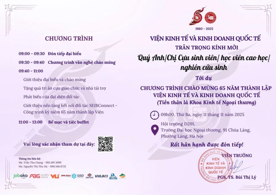 thư mời fb