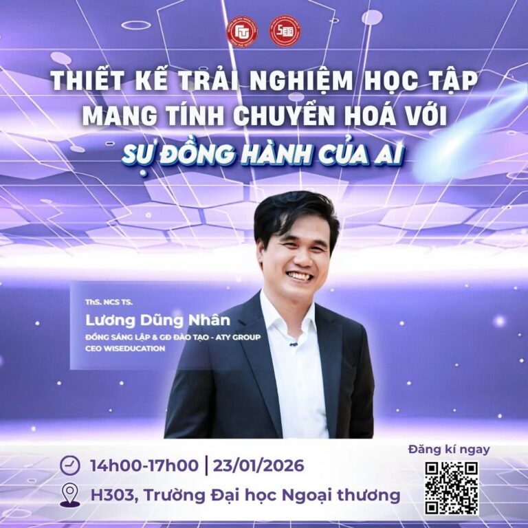 TỌA ĐÀM CHUYÊN MÔN “THIẾT KẾ TRẢI NGHIỆM HỌC TẬP MANG TÍNH CHUYỂN HOÁ VỚI SỰ ĐỒNG HÀNH CỦA AI”