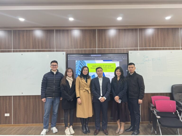 BUỔI TỌA ĐÀM VỚI  CHUYÊN GIA CỦA CÁC NCS NGÀNH QUẢN LÝ KINH TẾ 1A