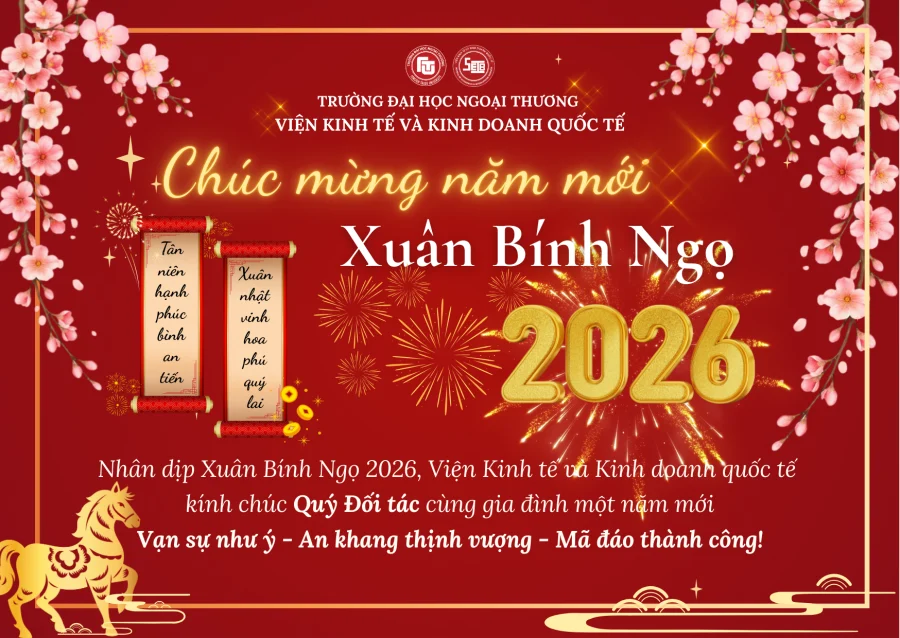 Thiệp Xuân Bính Ngọ 2026 gửi Quý Đối tác